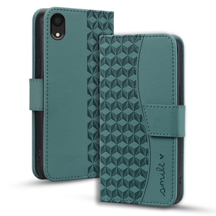 Business Diamond Buckle Leather Phone Case with Lanyard