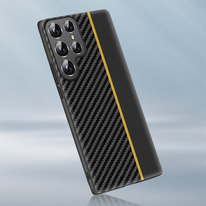 Ultra-thin Carbon Fiber Texture Splicing Phone Case, For Samsung Galaxy S26+ 5G, For Samsung Galaxy S26 Ultra 5G, For Samsung Galaxy S26 5G, For Samsung Galaxy S25 FE 5G, For Samsung Galaxy S25 5G, For Samsung Galaxy S25+ 5G                            ...