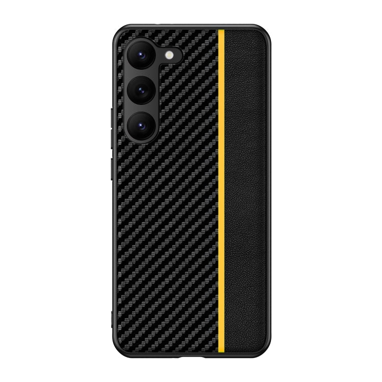 Ultra-thin Carbon Fiber Texture Splicing Phone Case, For Samsung Galaxy S26+ 5G, For Samsung Galaxy S26 Ultra 5G, For Samsung Galaxy S26 5G, For Samsung Galaxy S25 FE 5G, For Samsung Galaxy S25 5G, For Samsung Galaxy S25+ 5G                            ...