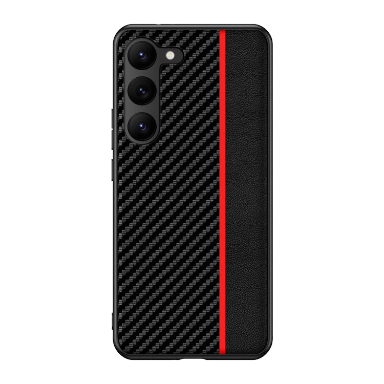 Ultra-thin Carbon Fiber Texture Splicing Phone Case, For Samsung Galaxy S26+ 5G, For Samsung Galaxy S26 Ultra 5G, For Samsung Galaxy S26 5G, For Samsung Galaxy S25 FE 5G, For Samsung Galaxy S25 5G, For Samsung Galaxy S25+ 5G                            ...