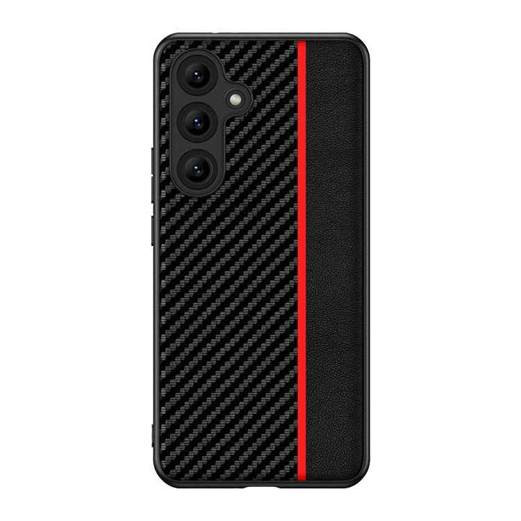 Ultra-thin Carbon Fiber Texture Splicing Phone Case, For Samsung Galaxy S26+ 5G, For Samsung Galaxy S26 Ultra 5G, For Samsung Galaxy S26 5G, For Samsung Galaxy S25 FE 5G, For Samsung Galaxy S25 5G, For Samsung Galaxy S25+ 5G                            ...