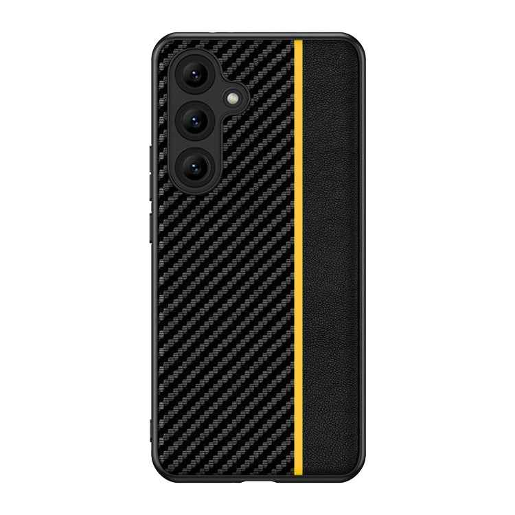 Ultra-thin Carbon Fiber Texture Splicing Phone Case, For Samsung Galaxy S26+ 5G, For Samsung Galaxy S26 Ultra 5G, For Samsung Galaxy S26 5G, For Samsung Galaxy S25 FE 5G, For Samsung Galaxy S25 5G, For Samsung Galaxy S25+ 5G                            ...
