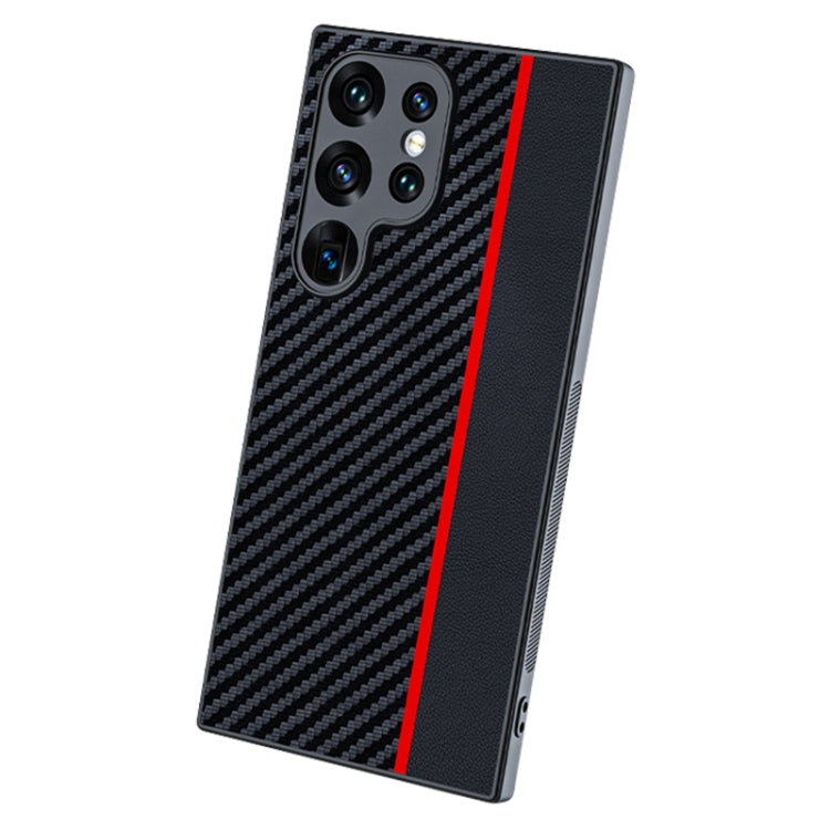 Ultra-thin Carbon Fiber Texture Splicing Phone Case, For Samsung Galaxy S26+ 5G, For Samsung Galaxy S26 Ultra 5G, For Samsung Galaxy S26 5G, For Samsung Galaxy S25 FE 5G, For Samsung Galaxy S25 5G, For Samsung Galaxy S25+ 5G                            ...