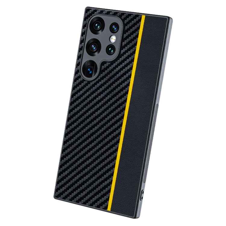 Ultra-thin Carbon Fiber Texture Splicing Phone Case, For Samsung Galaxy S26+ 5G, For Samsung Galaxy S26 Ultra 5G, For Samsung Galaxy S26 5G, For Samsung Galaxy S25 FE 5G, For Samsung Galaxy S25 5G, For Samsung Galaxy S25+ 5G                            ...