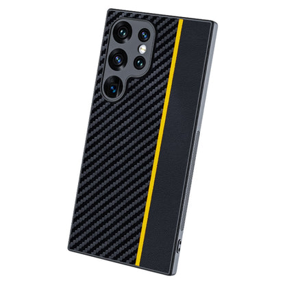 Ultra-thin Carbon Fiber Texture Splicing Phone Case, For Samsung Galaxy S26+ 5G, For Samsung Galaxy S26 Ultra 5G, For Samsung Galaxy S26 5G, For Samsung Galaxy S25 FE 5G, For Samsung Galaxy S25 5G, For Samsung Galaxy S25+ 5G                            ...