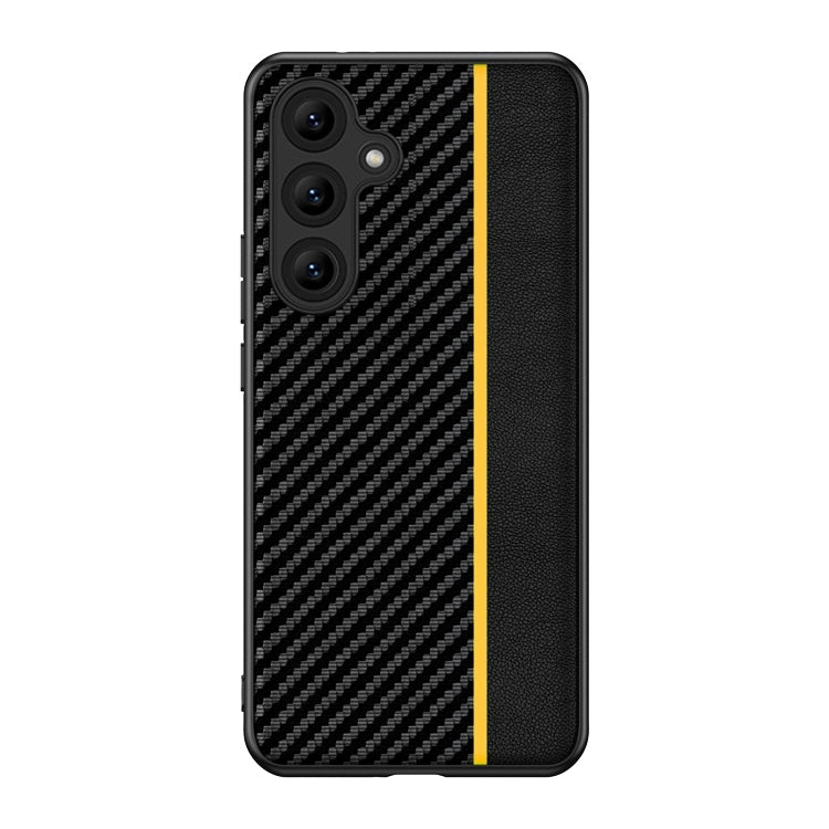 Ultra-thin Carbon Fiber Texture Splicing Phone Case, For Samsung Galaxy S26+ 5G, For Samsung Galaxy S26 Ultra 5G, For Samsung Galaxy S26 5G, For Samsung Galaxy S25 FE 5G, For Samsung Galaxy S25 5G, For Samsung Galaxy S25+ 5G                            ...