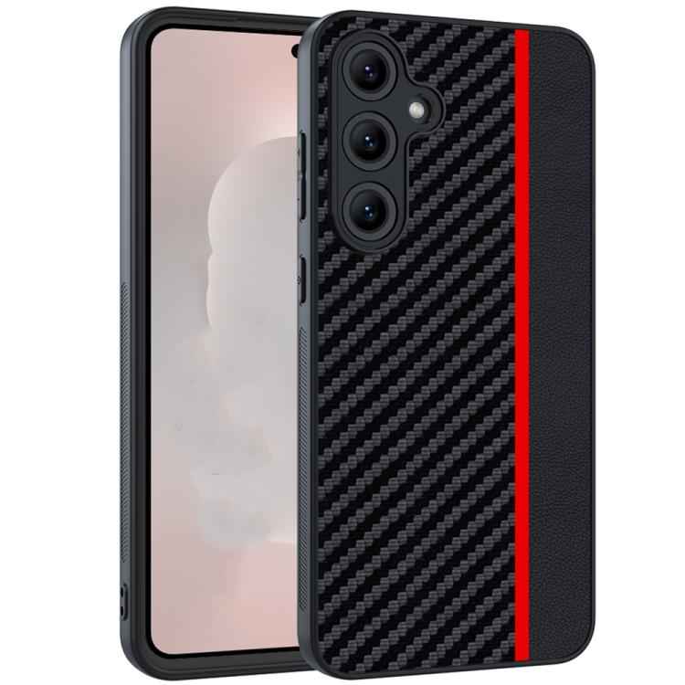 Ultra-thin Carbon Fiber Texture Splicing Phone Case, For Samsung Galaxy S26+ 5G, For Samsung Galaxy S26 Ultra 5G, For Samsung Galaxy S26 5G, For Samsung Galaxy S25 FE 5G, For Samsung Galaxy S25 5G, For Samsung Galaxy S25+ 5G                            ...