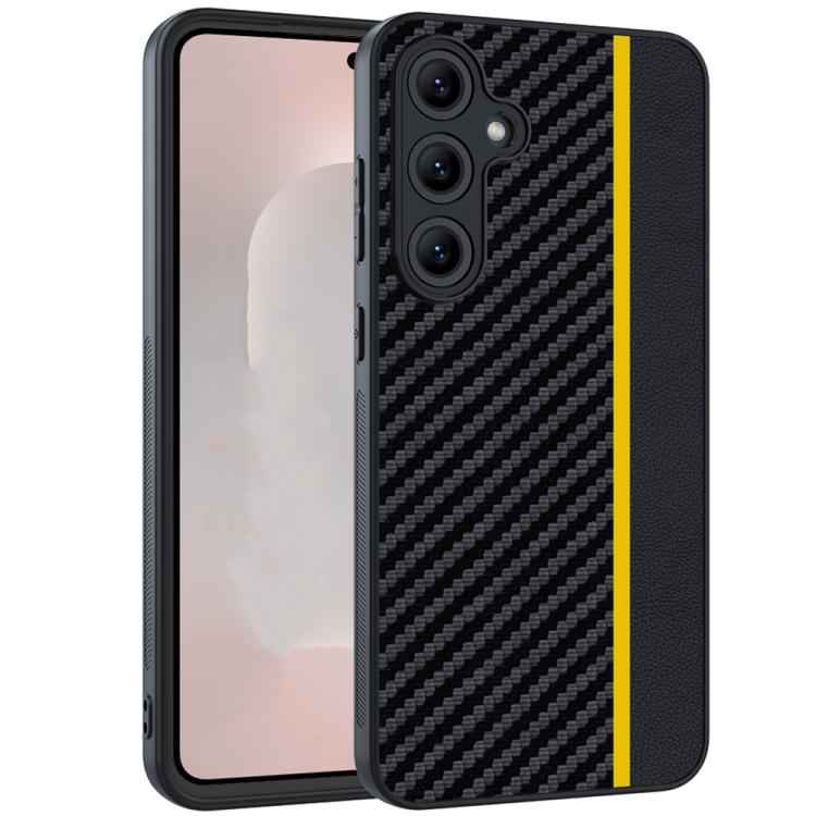 Ultra-thin Carbon Fiber Texture Splicing Phone Case, For Samsung Galaxy S26+ 5G, For Samsung Galaxy S26 Ultra 5G, For Samsung Galaxy S26 5G, For Samsung Galaxy S25 FE 5G, For Samsung Galaxy S25 5G, For Samsung Galaxy S25+ 5G                            ...
