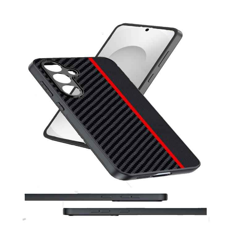 Ultra-thin Carbon Fiber Texture Splicing Phone Case, For Samsung Galaxy S26+ 5G, For Samsung Galaxy S26 Ultra 5G, For Samsung Galaxy S26 5G, For Samsung Galaxy S25 FE 5G, For Samsung Galaxy S25 5G, For Samsung Galaxy S25+ 5G                            ...