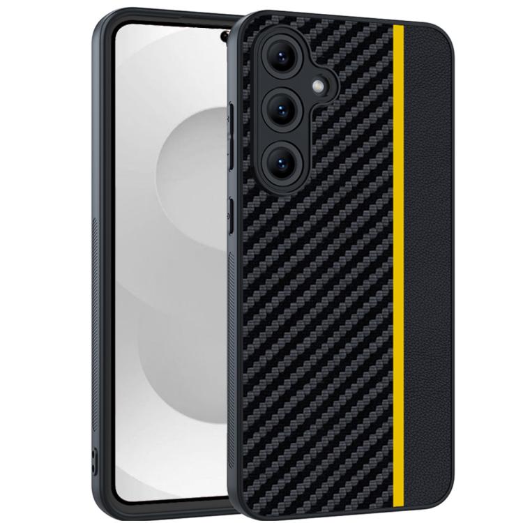 Ultra-thin Carbon Fiber Texture Splicing Phone Case, For Samsung Galaxy S26+ 5G, For Samsung Galaxy S26 Ultra 5G, For Samsung Galaxy S26 5G, For Samsung Galaxy S25 FE 5G, For Samsung Galaxy S25 5G, For Samsung Galaxy S25+ 5G                            ...