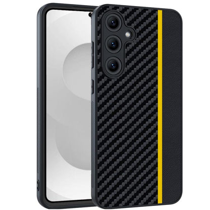 Ultra-thin Carbon Fiber Texture Splicing Phone Case, For Samsung Galaxy S26+ 5G, For Samsung Galaxy S26 Ultra 5G, For Samsung Galaxy S26 5G, For Samsung Galaxy S25 FE 5G, For Samsung Galaxy S25 5G, For Samsung Galaxy S25+ 5G                            ...