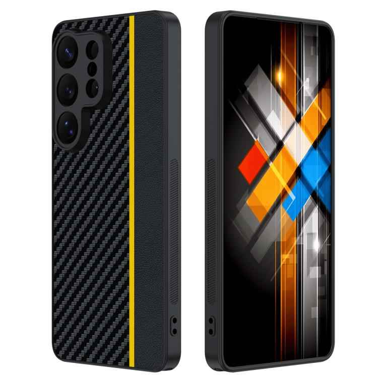 Ultra-thin Carbon Fiber Texture Splicing Phone Case, For Samsung Galaxy S26+ 5G, For Samsung Galaxy S26 Ultra 5G, For Samsung Galaxy S26 5G, For Samsung Galaxy S25 FE 5G, For Samsung Galaxy S25 5G, For Samsung Galaxy S25+ 5G                            ...