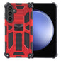 Armor Shockproof TPU + PC Magnetic Phone Case with Holder, For Samsung Galaxy S26+ 5G, For Samsung Galaxy S26 5G, For Samsung Galaxy S25 5G, For Samsung Galaxy S25+ 5G, For Samsung Galaxy S25 Ultra 5G, For Samsung Galaxy S24 Ultra 5G                   ...