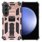 Armor Shockproof TPU + PC Magnetic Phone Case with Holder, For Samsung Galaxy S26+ 5G, For Samsung Galaxy S26 5G, For Samsung Galaxy S25 5G, For Samsung Galaxy S25+ 5G, For Samsung Galaxy S25 Ultra 5G, For Samsung Galaxy S24 Ultra 5G                   ...
