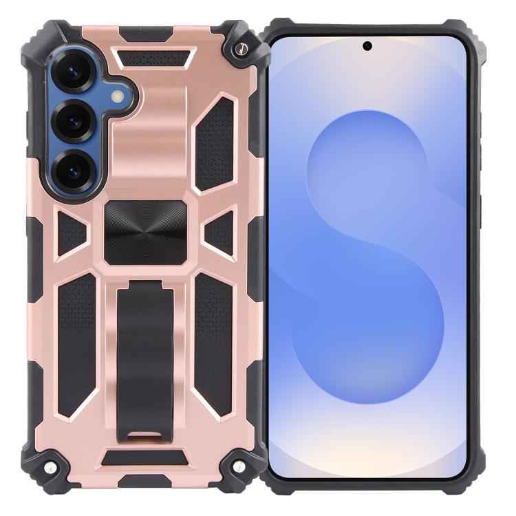 Armor Shockproof TPU + PC Magnetic Phone Case with Holder, For Samsung Galaxy S26+ 5G, For Samsung Galaxy S26 5G, For Samsung Galaxy S25 5G, For Samsung Galaxy S25+ 5G, For Samsung Galaxy S25 Ultra 5G, For Samsung Galaxy S24 Ultra 5G                   ...