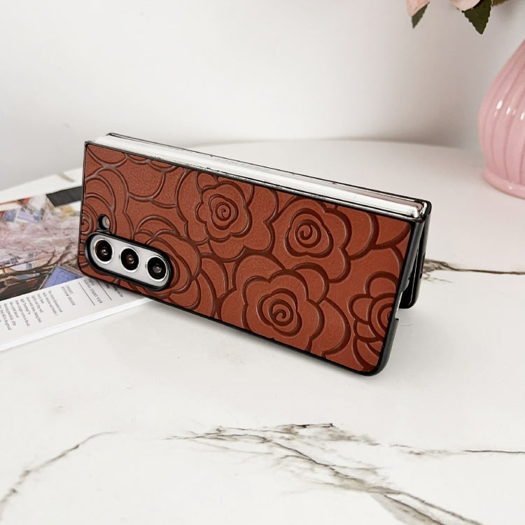 Impression Flower Pattern Protective Phone Case