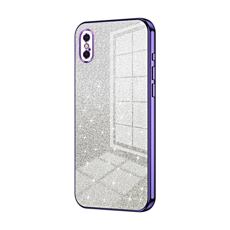 Gradient Glitter Powder Electroplated Phone Case