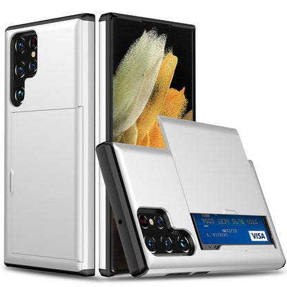 Shockproof Armor Phone Case with Card Slot, For Samsung Galaxy S25 FE 5G, For Samsung Galaxy S25 5G, For Samsung Galaxy S25+ 5G, For Samsung Galaxy S25 Ultra 5G