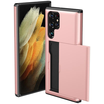 Shockproof Armor Phone Case with Card Slot, For Samsung Galaxy S25 FE 5G, For Samsung Galaxy S25 5G, For Samsung Galaxy S25+ 5G, For Samsung Galaxy S25 Ultra 5G