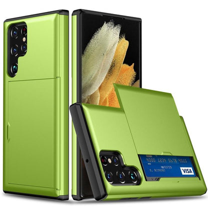 Shockproof Armor Phone Case with Card Slot, For Samsung Galaxy S25 FE 5G, For Samsung Galaxy S25 5G, For Samsung Galaxy S25+ 5G, For Samsung Galaxy S25 Ultra 5G