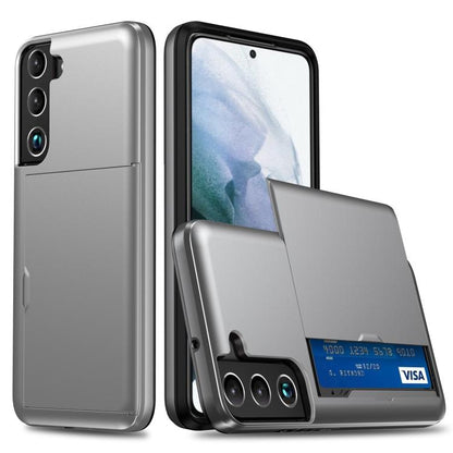 Shockproof Armor Phone Case with Card Slot, For Samsung Galaxy S25 FE 5G, For Samsung Galaxy S25 5G, For Samsung Galaxy S25+ 5G, For Samsung Galaxy S25 Ultra 5G