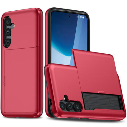Shockproof Armor Phone Case with Card Slot, For Samsung Galaxy S25 FE 5G, For Samsung Galaxy S25 5G, For Samsung Galaxy S25+ 5G, For Samsung Galaxy S25 Ultra 5G