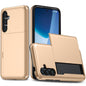 Shockproof Armor Phone Case with Card Slot, For Samsung Galaxy S25 FE 5G, For Samsung Galaxy S25 5G, For Samsung Galaxy S25+ 5G, For Samsung Galaxy S25 Ultra 5G