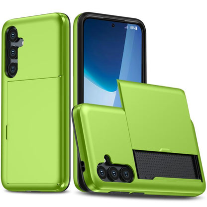 Shockproof Armor Phone Case with Card Slot, For Samsung Galaxy S25 FE 5G, For Samsung Galaxy S25 5G, For Samsung Galaxy S25+ 5G, For Samsung Galaxy S25 Ultra 5G