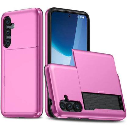 Shockproof Armor Phone Case with Card Slot, For Samsung Galaxy S25 FE 5G, For Samsung Galaxy S25 5G, For Samsung Galaxy S25+ 5G, For Samsung Galaxy S25 Ultra 5G