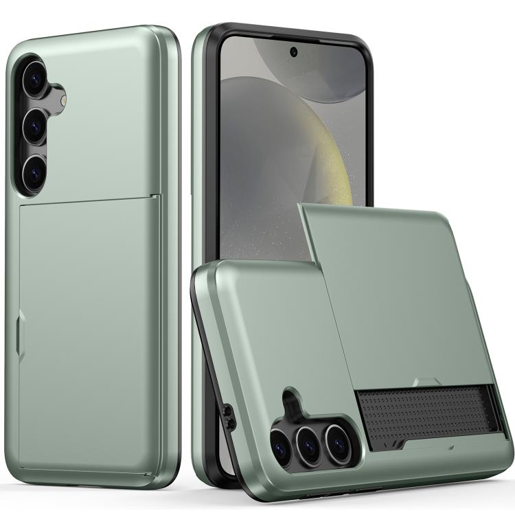 Shockproof Armor Phone Case with Card Slot, For Samsung Galaxy S25 FE 5G, For Samsung Galaxy S25 5G, For Samsung Galaxy S25+ 5G, For Samsung Galaxy S25 Ultra 5G