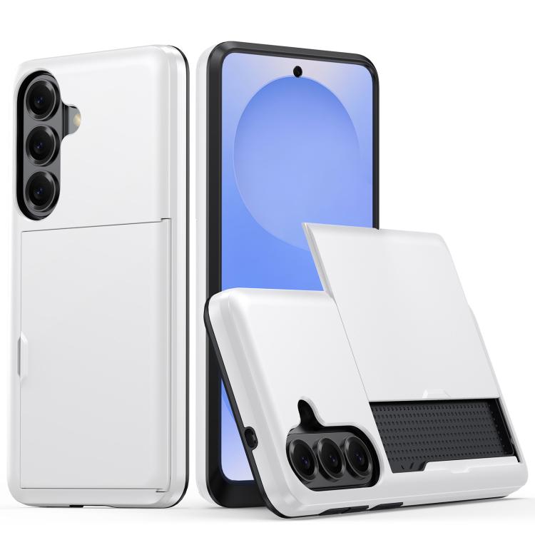 Shockproof Armor Phone Case with Card Slot, For Samsung Galaxy S26+ 5G, For Samsung Galaxy S26 Edge 5G, For Samsung Galaxy S26 Ultra 5G, For Samsung Galaxy S26 5G