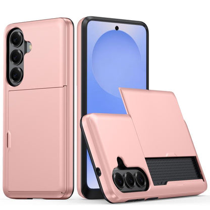 Shockproof Armor Phone Case with Card Slot, For Samsung Galaxy S26+ 5G, For Samsung Galaxy S26 Edge 5G, For Samsung Galaxy S26 Ultra 5G, For Samsung Galaxy S26 5G