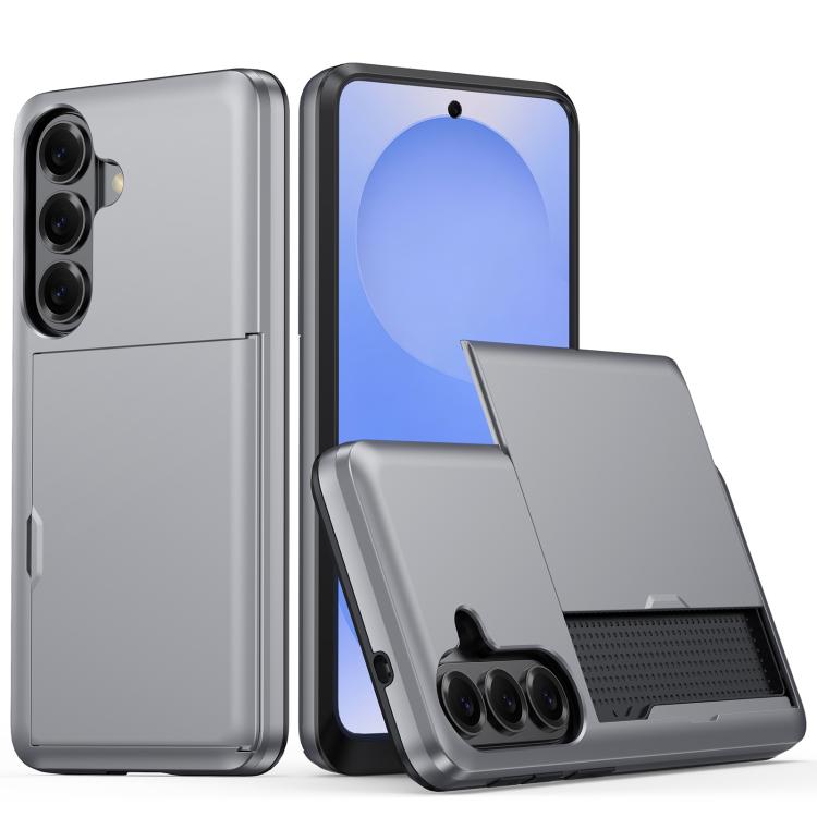 Shockproof Armor Phone Case with Card Slot, For Samsung Galaxy S26+ 5G, For Samsung Galaxy S26 Edge 5G, For Samsung Galaxy S26 Ultra 5G, For Samsung Galaxy S26 5G