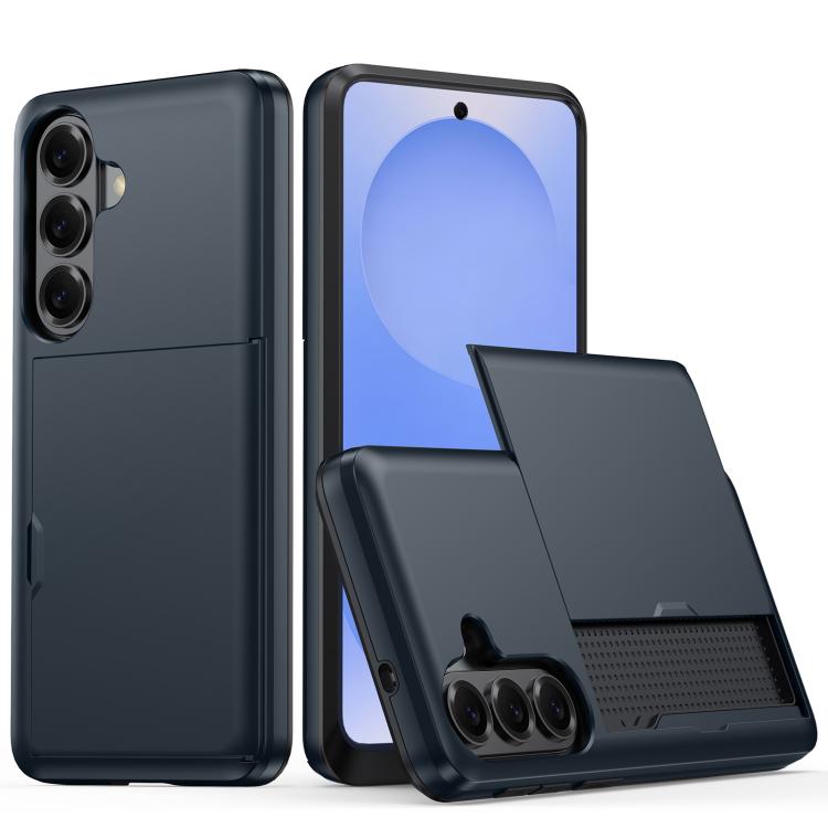 Shockproof Armor Phone Case with Card Slot, For Samsung Galaxy S26+ 5G, For Samsung Galaxy S26 Edge 5G, For Samsung Galaxy S26 Ultra 5G, For Samsung Galaxy S26 5G