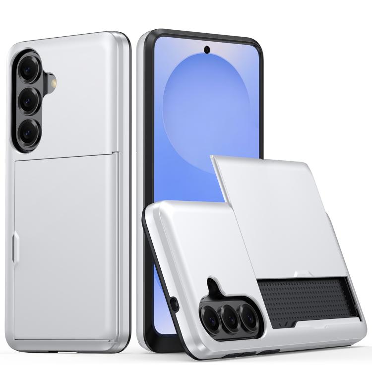 Shockproof Armor Phone Case with Card Slot, For Samsung Galaxy S26+ 5G, For Samsung Galaxy S26 Edge 5G, For Samsung Galaxy S26 Ultra 5G, For Samsung Galaxy S26 5G