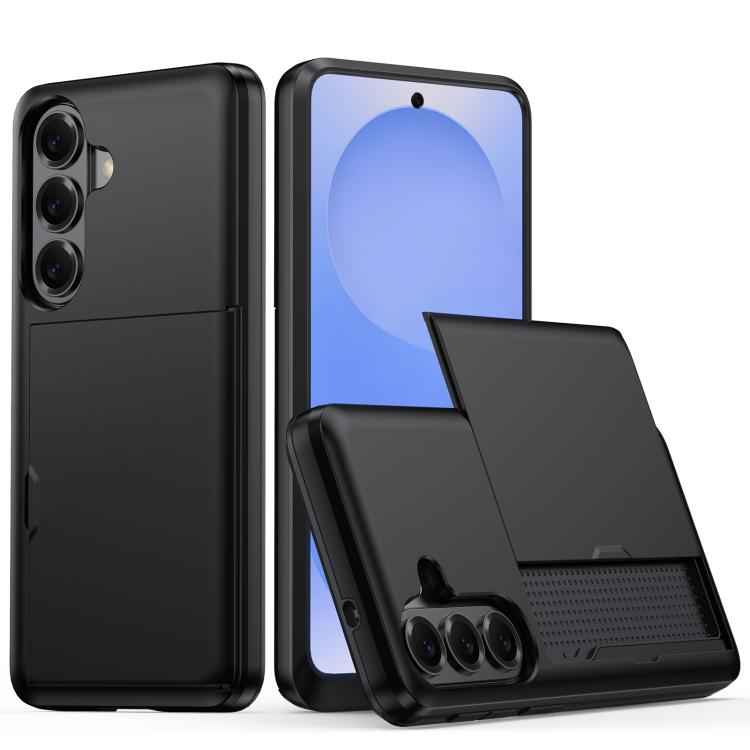 Shockproof Armor Phone Case with Card Slot, For Samsung Galaxy S26+ 5G, For Samsung Galaxy S26 Edge 5G, For Samsung Galaxy S26 Ultra 5G, For Samsung Galaxy S26 5G