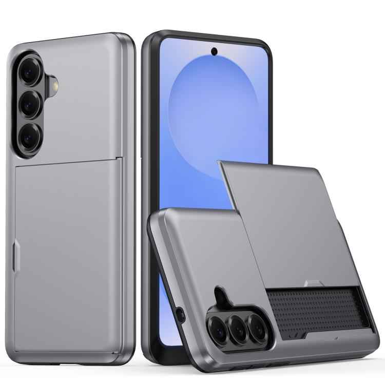 Shockproof Armor Phone Case with Card Slot, For Samsung Galaxy S26+ 5G, For Samsung Galaxy S26 Edge 5G, For Samsung Galaxy S26 Ultra 5G, For Samsung Galaxy S26 5G