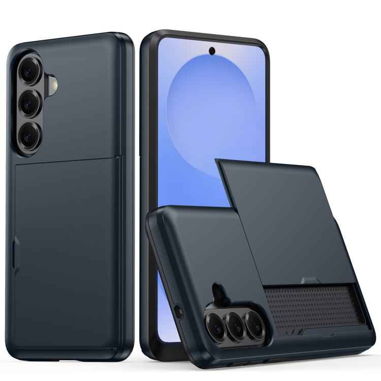 Shockproof Armor Phone Case with Card Slot, For Samsung Galaxy S26+ 5G, For Samsung Galaxy S26 Edge 5G, For Samsung Galaxy S26 Ultra 5G, For Samsung Galaxy S26 5G