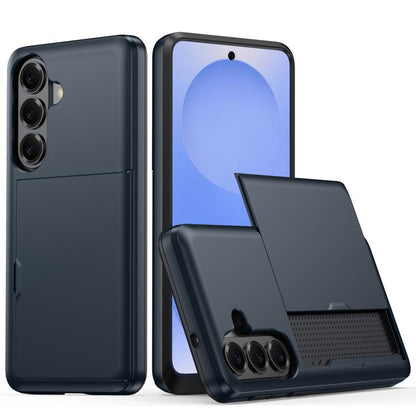 Shockproof Armor Phone Case with Card Slot, For Samsung Galaxy S26+ 5G, For Samsung Galaxy S26 Edge 5G, For Samsung Galaxy S26 Ultra 5G, For Samsung Galaxy S26 5G