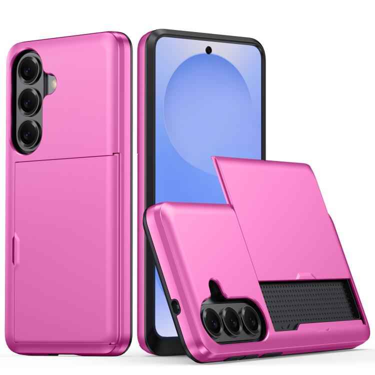 Shockproof Armor Phone Case with Card Slot, For Samsung Galaxy S26+ 5G, For Samsung Galaxy S26 Edge 5G, For Samsung Galaxy S26 Ultra 5G, For Samsung Galaxy S26 5G