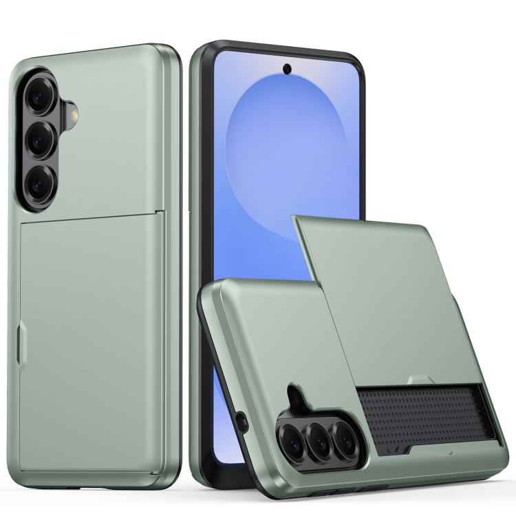 Shockproof Armor Phone Case with Card Slot, For Samsung Galaxy S26+ 5G, For Samsung Galaxy S26 Edge 5G, For Samsung Galaxy S26 Ultra 5G, For Samsung Galaxy S26 5G