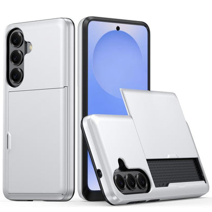 Shockproof Armor Phone Case with Card Slot, For Samsung Galaxy S26+ 5G, For Samsung Galaxy S26 Edge 5G, For Samsung Galaxy S26 Ultra 5G, For Samsung Galaxy S26 5G