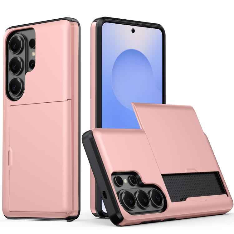 Shockproof Armor Phone Case with Card Slot, For Samsung Galaxy S26+ 5G, For Samsung Galaxy S26 Edge 5G, For Samsung Galaxy S26 Ultra 5G, For Samsung Galaxy S26 5G