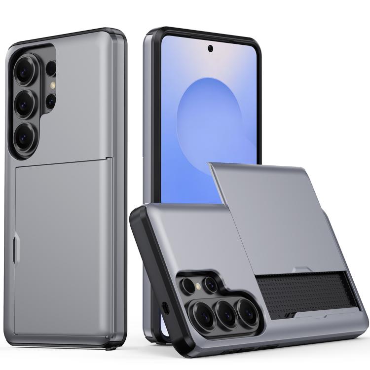 Shockproof Armor Phone Case with Card Slot, For Samsung Galaxy S26+ 5G, For Samsung Galaxy S26 Edge 5G, For Samsung Galaxy S26 Ultra 5G, For Samsung Galaxy S26 5G