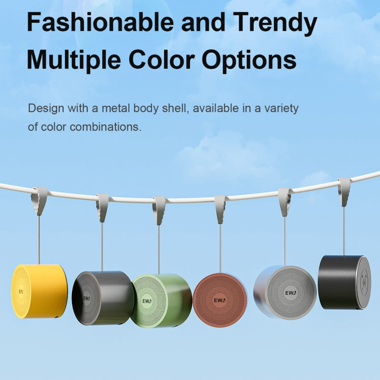 EWA A129 Mini Bluetooth 5.0 Bass Radiator Metal Speaker