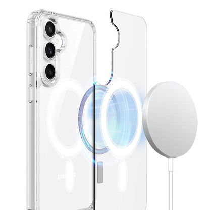 MagSafe Magnetic Acrylic TPU Phone Case, For Samsung Galaxy S26 FE 5G, For Samsung Galaxy S26+ 5G, For Samsung Galaxy S26 Ultra 5G, For Samsung Galaxy S26 5G, For Samsung Galaxy S25 FE 5G, For Samsung Galaxy S25 Edge 5G, For Samsung Galaxy S25 5G      ...