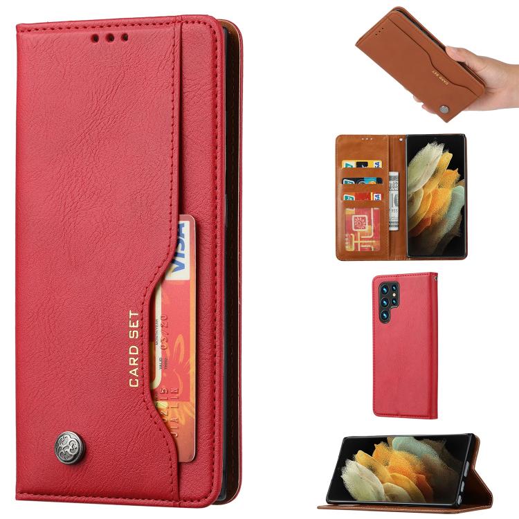 Knead Skin Texture Flip Leather Phone Case, For Samsung Galaxy S26+ 5G, For Samsung Galaxy S26 Ultra 5G, For Samsung Galaxy S26 5G, For Samsung Galaxy S25 5G, For Samsung Galaxy S25+ 5G, For Samsung Galaxy S25 Ultra 5G, For Samsung Galaxy S24 Ultra 5G ...