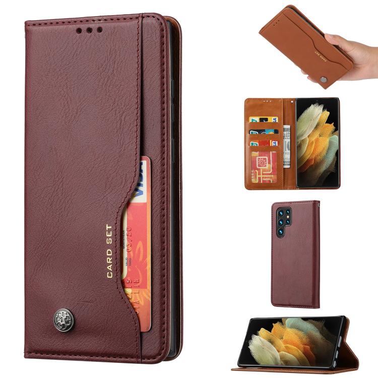 Knead Skin Texture Flip Leather Phone Case, For Samsung Galaxy S26+ 5G, For Samsung Galaxy S26 Ultra 5G, For Samsung Galaxy S26 5G, For Samsung Galaxy S25 5G, For Samsung Galaxy S25+ 5G, For Samsung Galaxy S25 Ultra 5G, For Samsung Galaxy S24 Ultra 5G ...