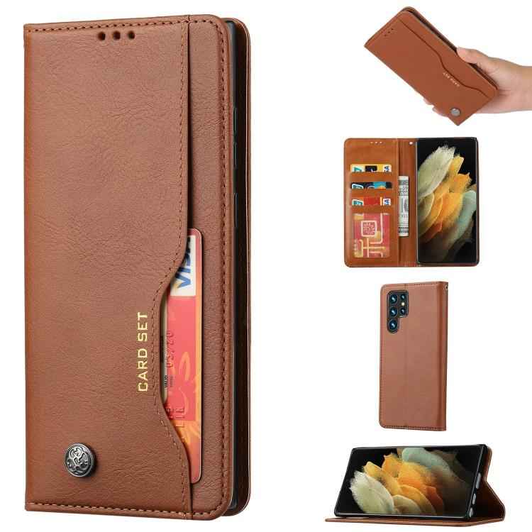 Knead Skin Texture Flip Leather Phone Case, For Samsung Galaxy S26+ 5G, For Samsung Galaxy S26 Ultra 5G, For Samsung Galaxy S26 5G, For Samsung Galaxy S25 5G, For Samsung Galaxy S25+ 5G, For Samsung Galaxy S25 Ultra 5G, For Samsung Galaxy S24 Ultra 5G ...