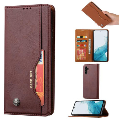 Knead Skin Texture Flip Leather Phone Case, For Samsung Galaxy S26+ 5G, For Samsung Galaxy S26 Ultra 5G, For Samsung Galaxy S26 5G, For Samsung Galaxy S25 5G, For Samsung Galaxy S25+ 5G, For Samsung Galaxy S25 Ultra 5G, For Samsung Galaxy S24 Ultra 5G ...